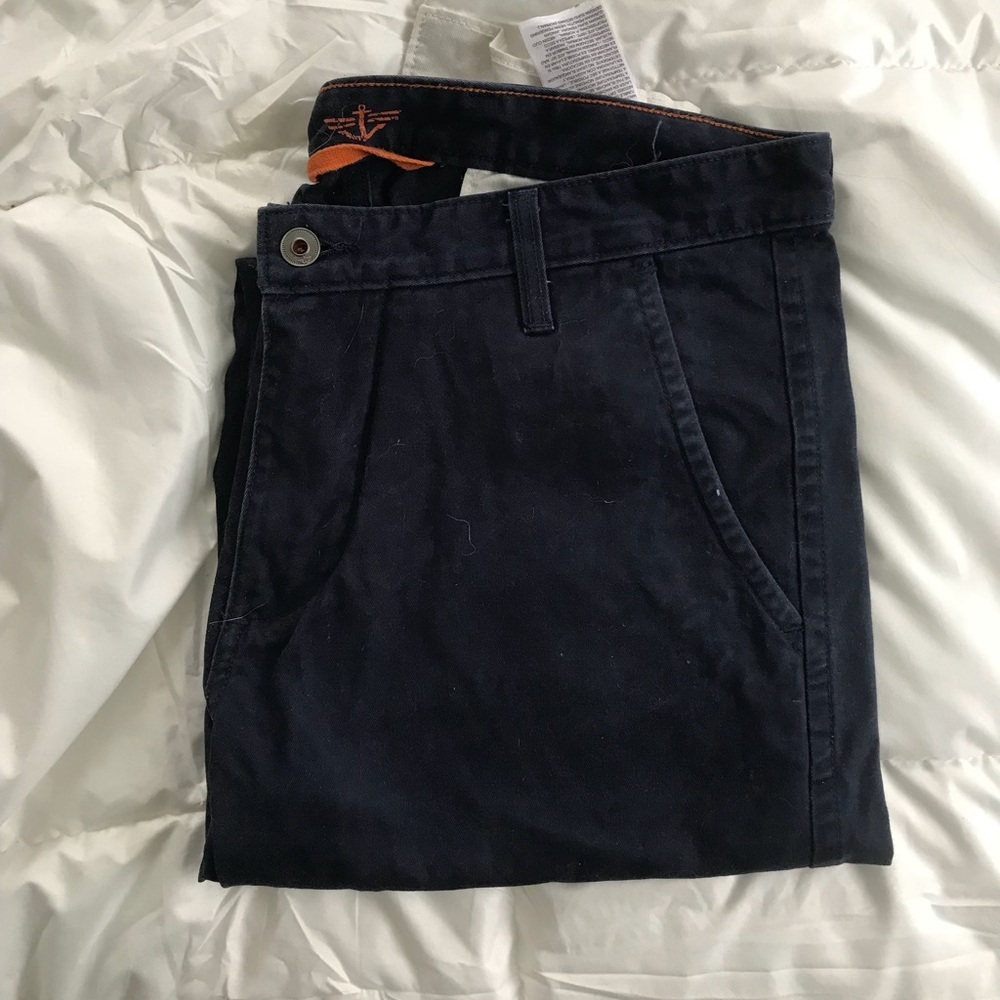 navy blue khakis